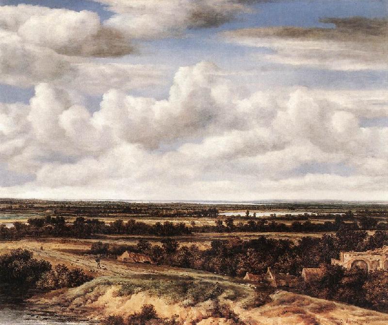 Philips Koninck An Extensive Landscape with a Road by a Ruin oil painting picture
